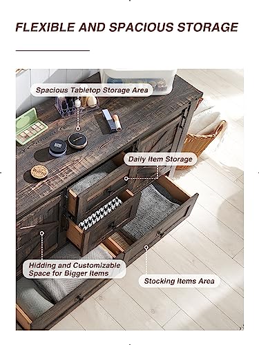 48 inch Farmhouse 4 Drawer