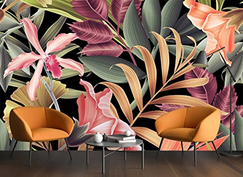 Banana Leaf Large Wallpaper Tropical Flower