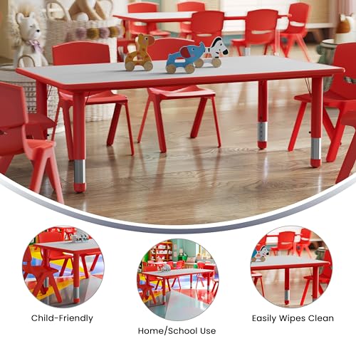 Kids 47.25x23.6 in Plastic Activity Table