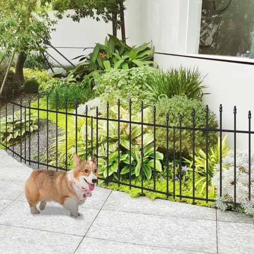 26” x 12’ No Dig Metal Garden Fence with Stakes