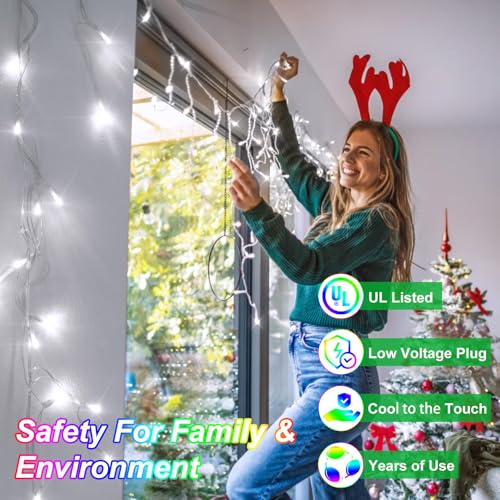 82ft 792 LED 176 Drops Christmas Lights