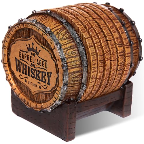 Whiskey Barrel Coaster Set (6 Count)