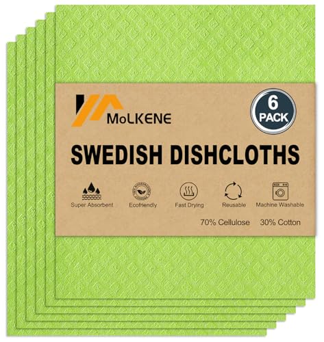 Swedish Dishcloths for Kitchen (6 Count)