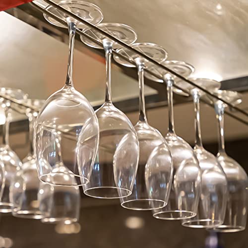 2 Pack 10.3 Inch Under Cabinet Hanging Wine Glass Racks (2 Count)