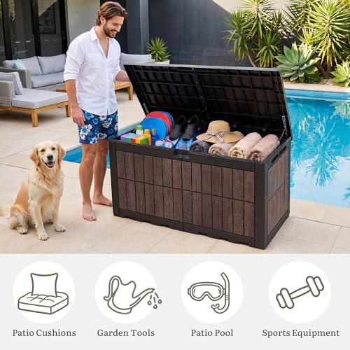 134 Gallon Outdoor Deck box w