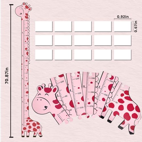 Wooden Growth Chart for Kids (6 Count)