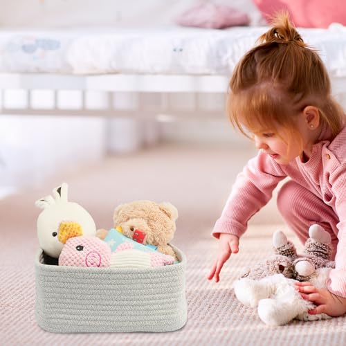 Small Woven Storage Baskets for Shelves (3 Count)