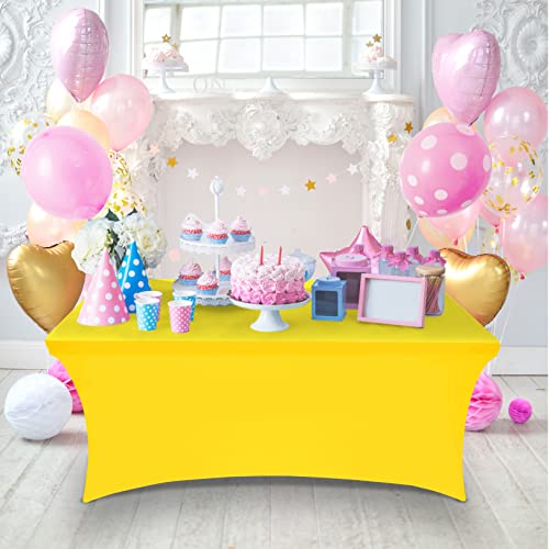 Spandex Table Cloth 2 Pack [6FT (2 Count)