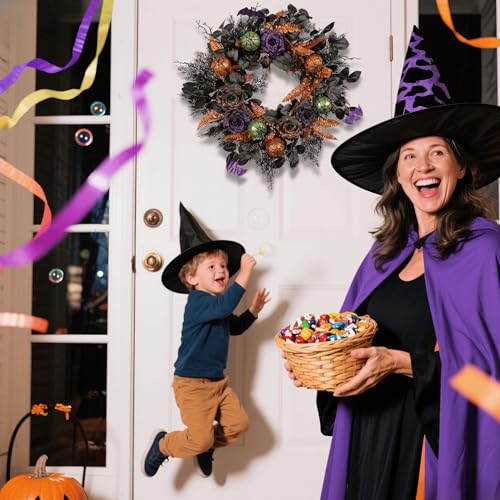 22 Inch Halloween Wreath for Front Door