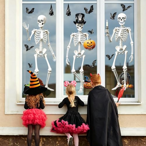 Vintage Halloween Window Clings 6 Sheets (6 Count)