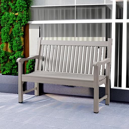 2 Person Outdoor Bench with 700 Lbs Weight Capacity