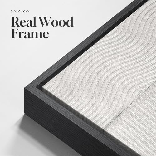 Framed Black and White Abstract Wall Art for Living Room (3 Count)