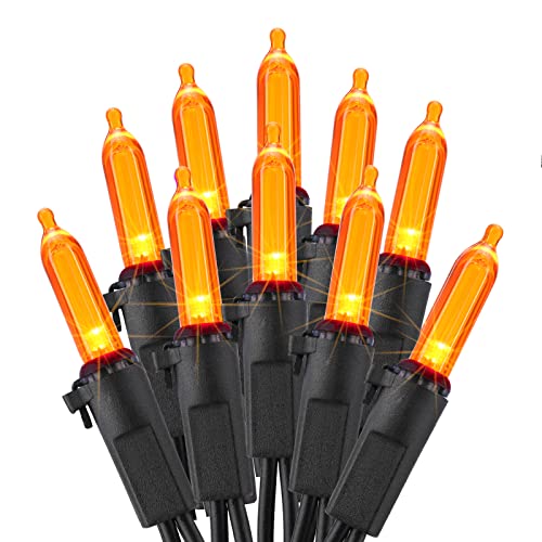 ODEERTONIC Orange Halloween Mini String Lights