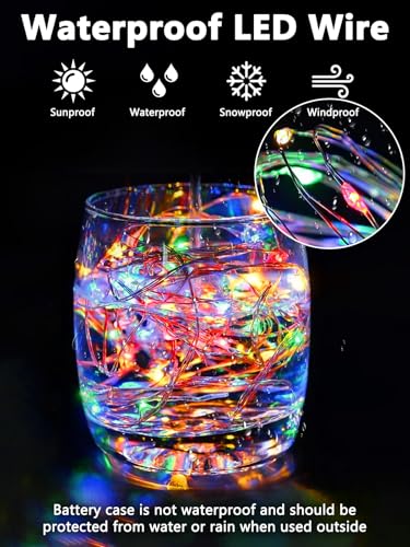 3 Pack Fairy Lights Battery Operated with Remote Twinkle Lights Multicolor (3 Count)