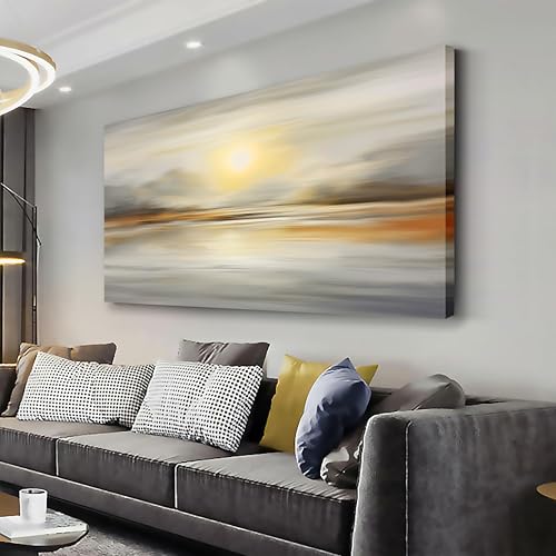 Abstract Canvas Wall Art Seascape Canvas Printing Abstract Art Wall Decor Artwork for Living Room Bedroom Dining Room Home Office Decor 20x40inch