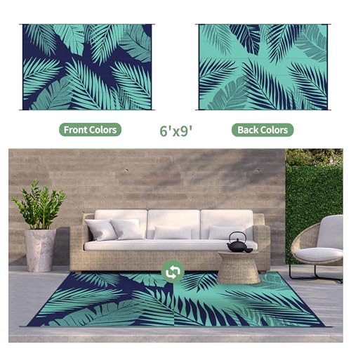 Outdoor Rug Waterproof Plastic Rugs for Patio
