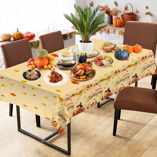 2 Pack Happy Thanksgiving Tablecloth (2 Count)