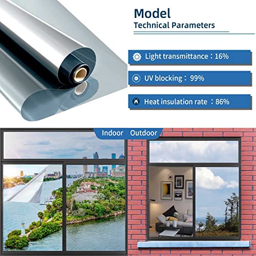 One Way Window Privacy Film with Tools (12.78 Sq Ft)