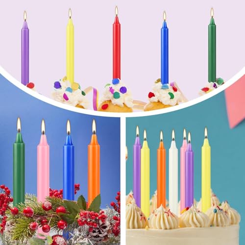 40 Pack Assorted Color Spell Chime Candles (12 Count)
