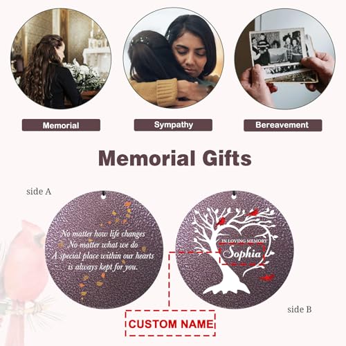 Personalized Memorial Life Tree Wind Chimes for Loss Loved One