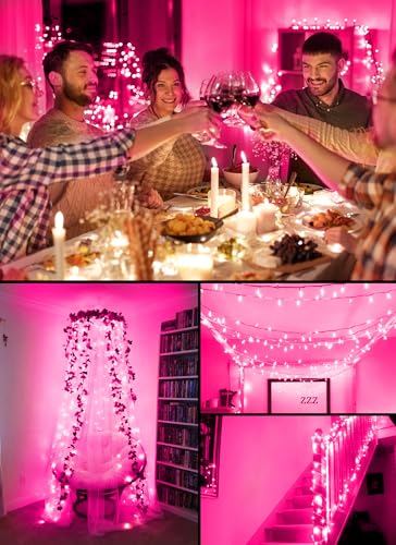 8ft 20LED Battery Operated Christmas String Lights with Timer