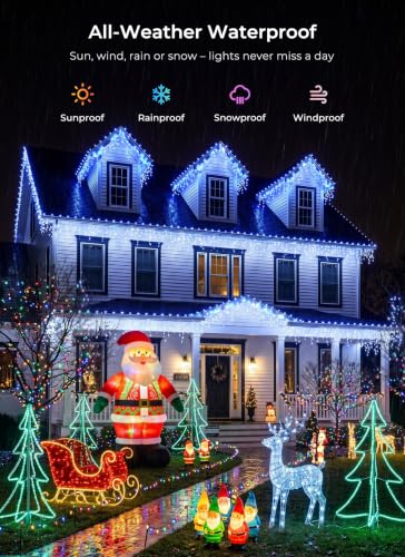 Icicle Outdoor Christmas Lights (40 Foot)