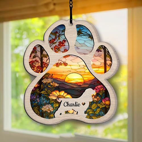 Personalized Cocker Spaniel Suncatcher Dog Memorial Gifts