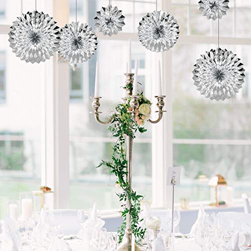6 Pack Silver Party Decorations
