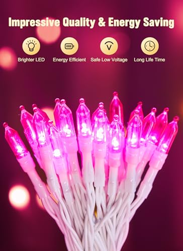 8ft 20LED Battery Operated Christmas String Lights with Timer