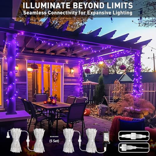 150 LED Purple String Lights (59 Foot)