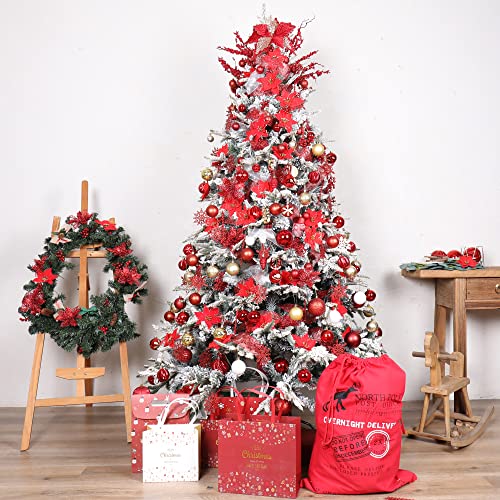100 Pack Various Shatterproof Christmas Balls (100 Count)