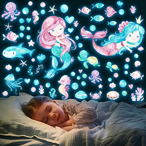 Luminous Mermaid Wall Stickers Decals