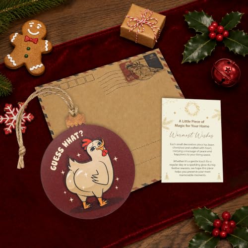 Funny Chicken Butt Christmas Ornaments 2026