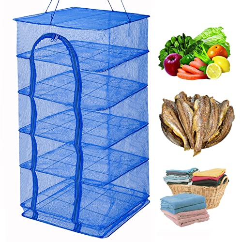 Drying Rack 6 Layers Folding Fish Mesh
