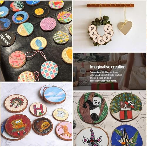30 Pcs Wood Slices for Crafts (30 Count)