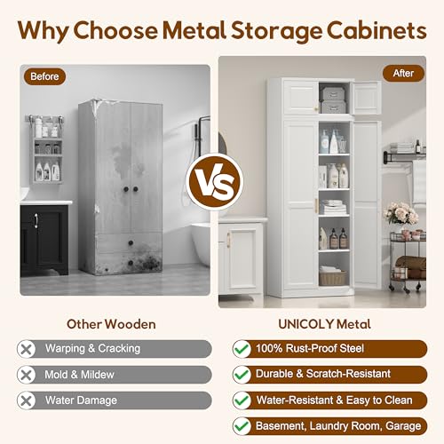86.6" Kitchen Pantry Cabinet