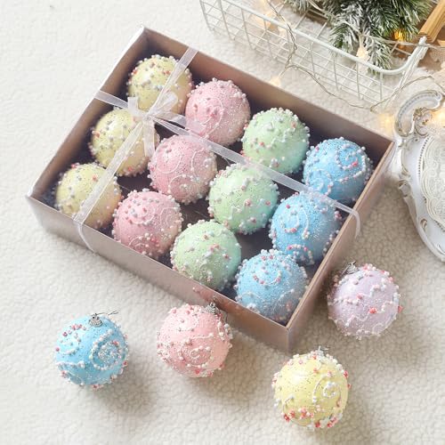 Christmas Tree Ball Ornament Set 12pcs 80mm
