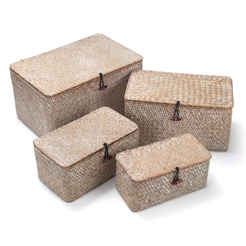 Wicker Basket with Lid (10.22 Count)