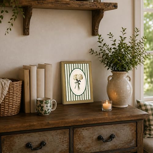 Framed White Hydrangea Canvas Wall Art