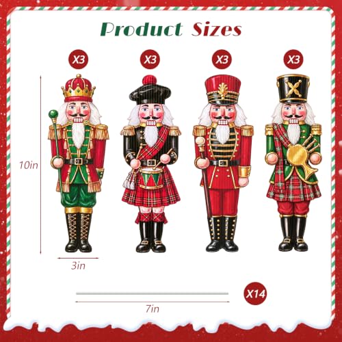 12pc Nutcracker Soldier Christmas Tree Picks (12 Count)