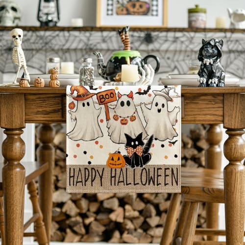 210 GSM Halloween Table Runner Home Party Decor 13x90 Inch (8.04 Sq Ft)