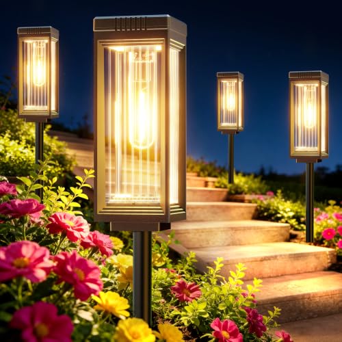 Solar Pathway Lights Outdoor (4 Count)