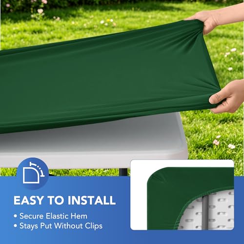 Fitted Tablecloth for 8 Foot Rectangle Tables (6 Count)