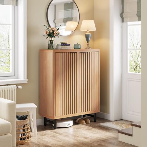 6 Tier Shoe Cabinet with Shutter Doors
