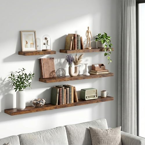 48 Inch Floating Shelves Wall Mounted for Display (2 Count)