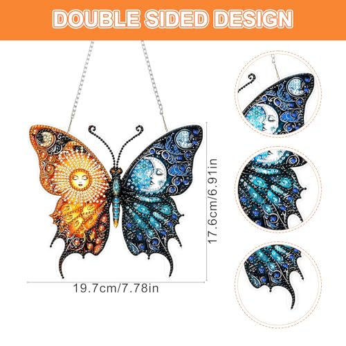DIY Sun Moon Diamond Painting Hanging Ornament