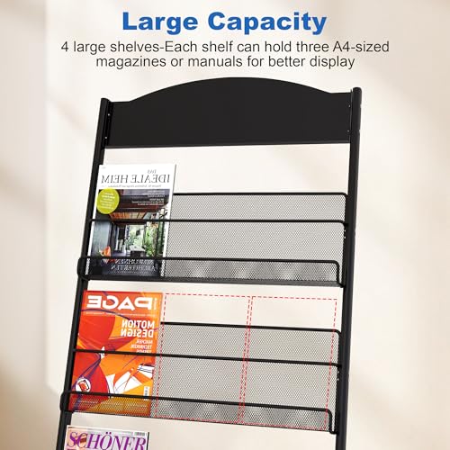 Brochure Display Stand 4 Layer Floor