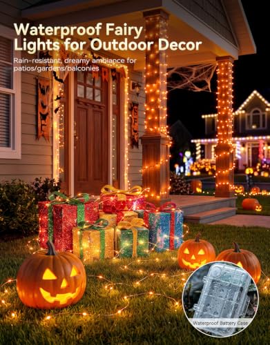 4Pack 34 Colors Changing Fairy Lights Battery Operated with Remote
