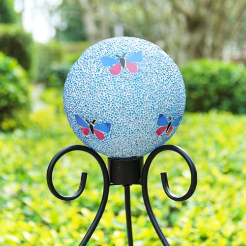 Gazing Ball 8" Glass Gazing Balls Sphere for Garden Lawn Outdoor Ornament Yard Decorative