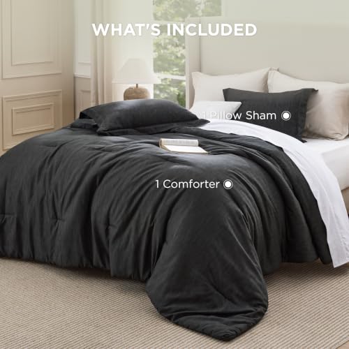 Charcoal Twin Comforter Set